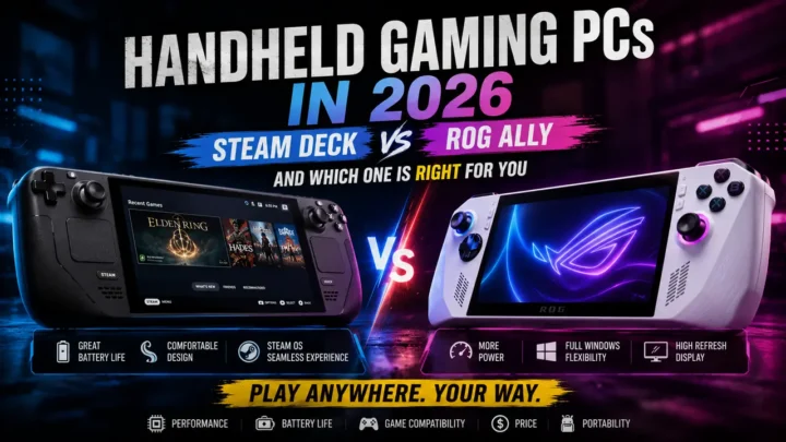 Handheld Gaming PCs in 2026: Steam Deck vs ROG Ally and Which One Is Right for You