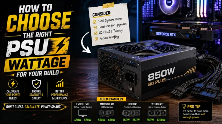 How to Choose the Right PSU Wattage for Your Build